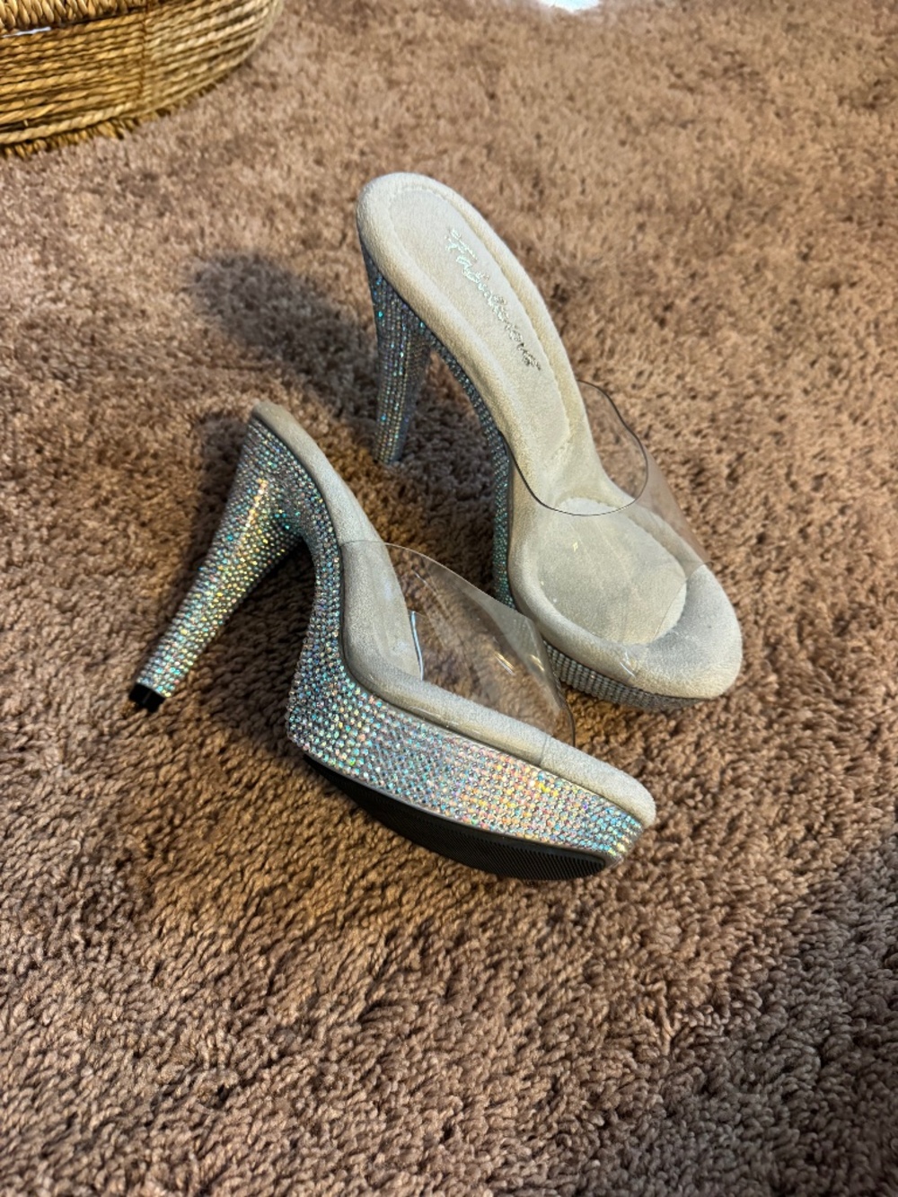 Pleaser heels with jewels